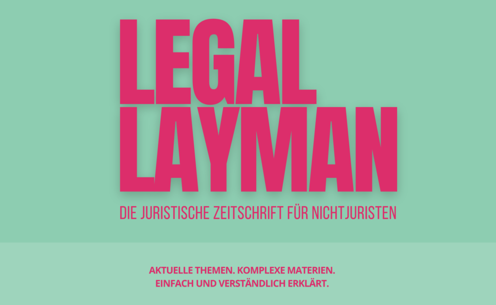 Cover Steckbrief LEGAL LAYMAN